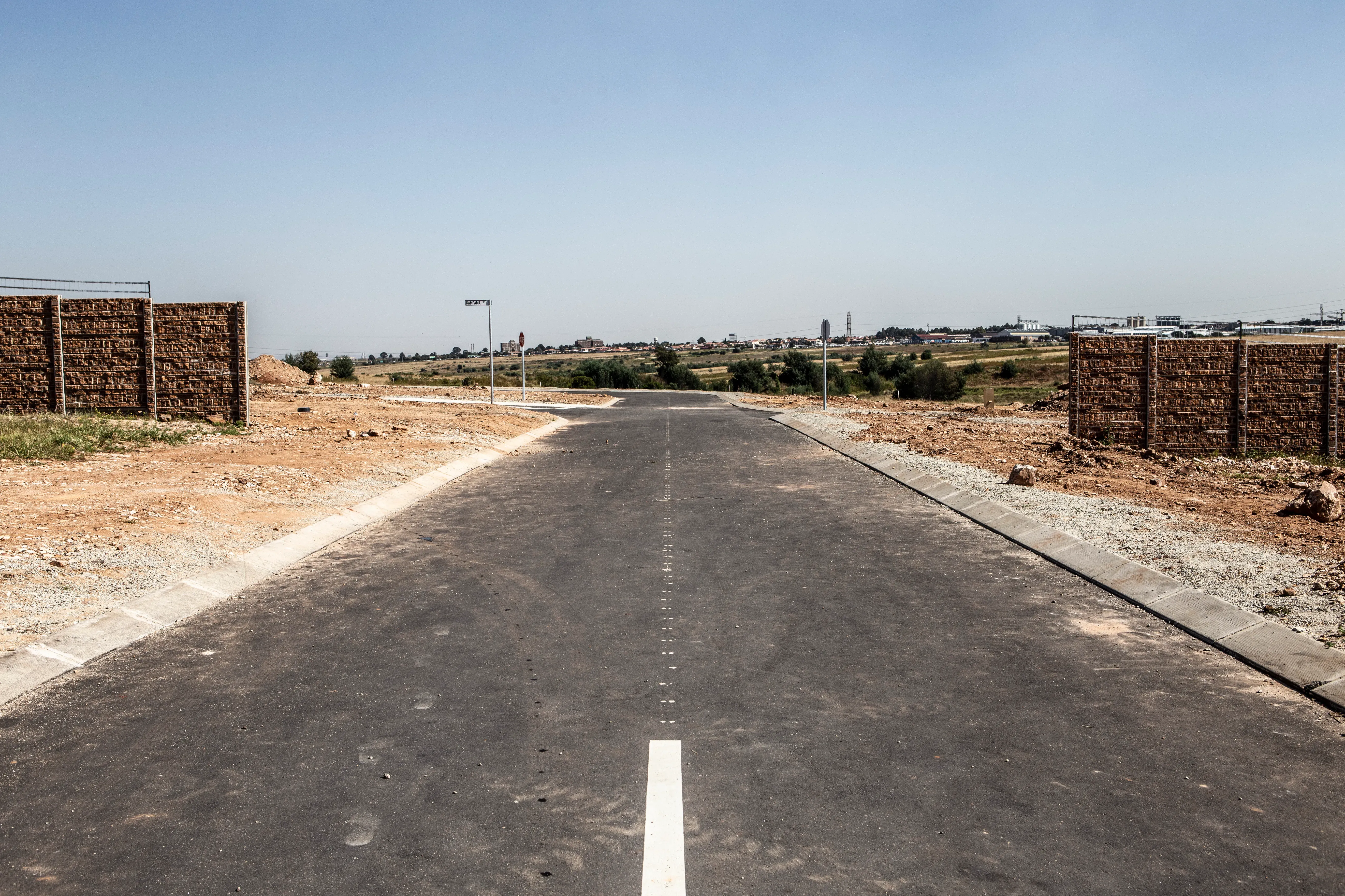 Straße in Johannesburg, Südafrika